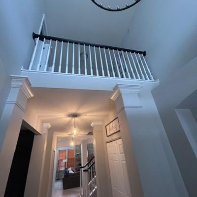 EJ Painting stairs after