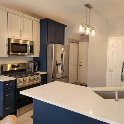 EJ Painting Blue & White Kitchen 1